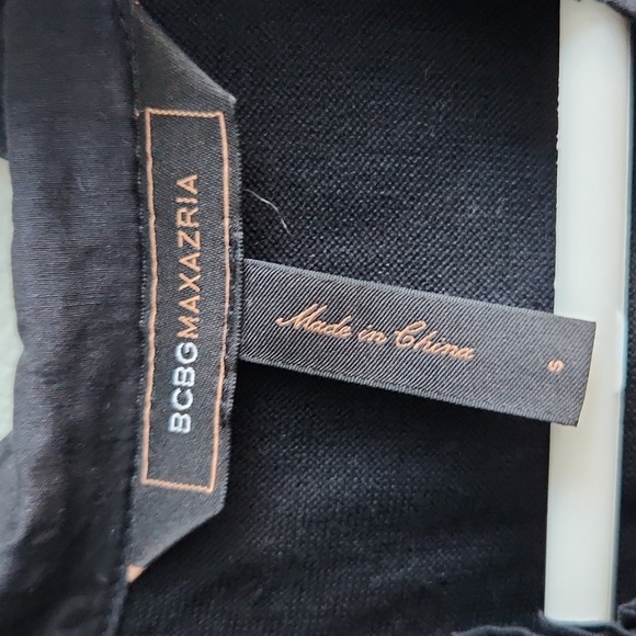 BCBGMAXAZRIA Silk Blend Black Dress Size Small - Picture 3 of 8